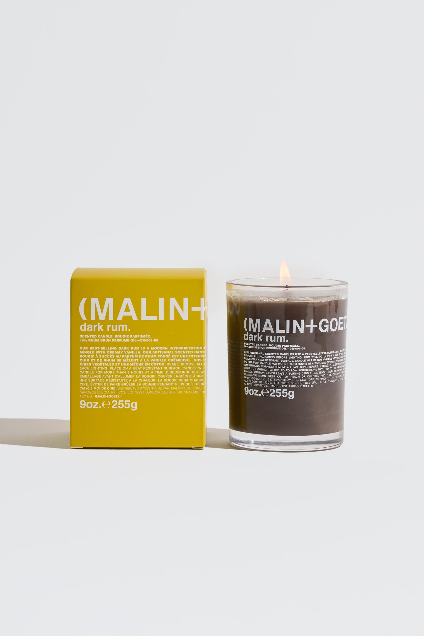 BOUGIE PARFUMÉE AU RHUM BRUN