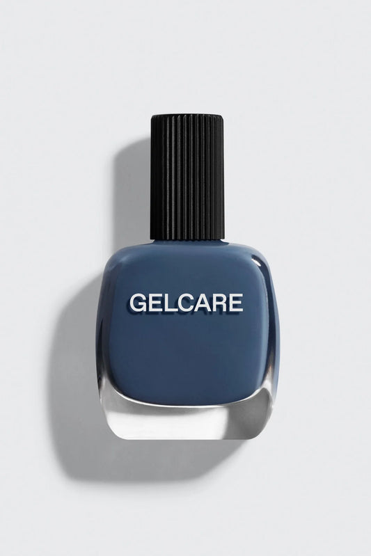 Bouteille de vernis bleu denim Gelcare
