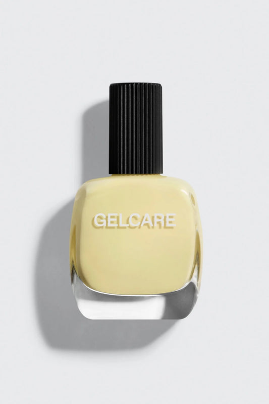 Bouteille de vernis jaune beurre Gelcare