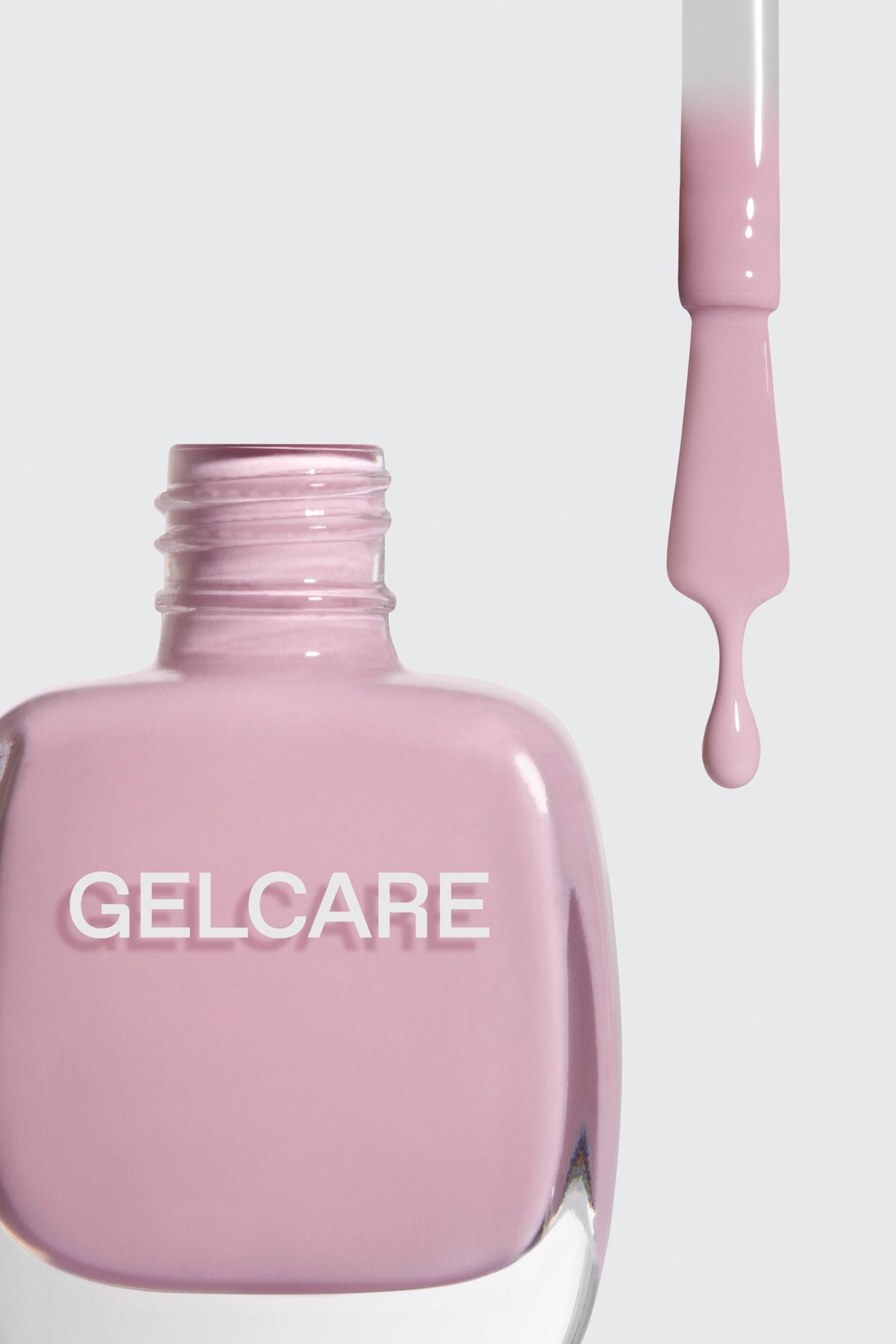 Bouteille de vernis rose Gelcare