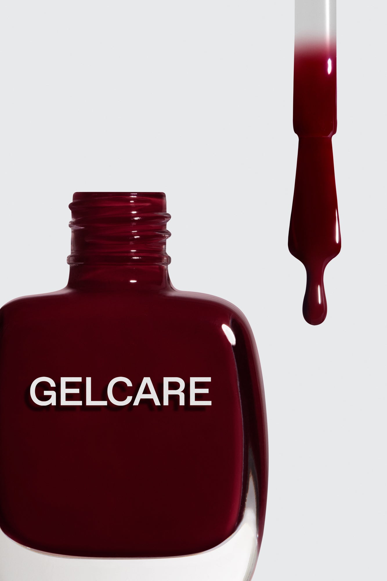 Bouteille de vernis rouge foncé Margaux Gelcare