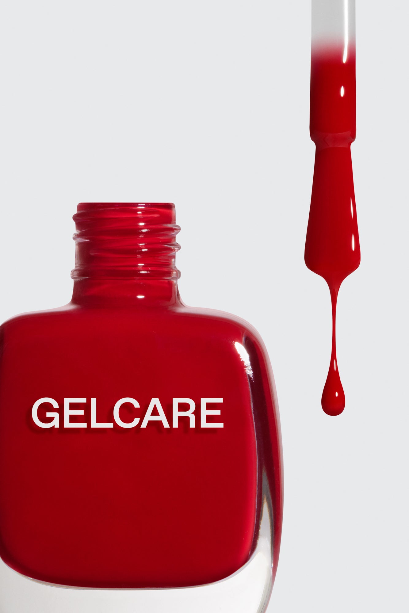 Bouteille de vernis rouge Gelcare