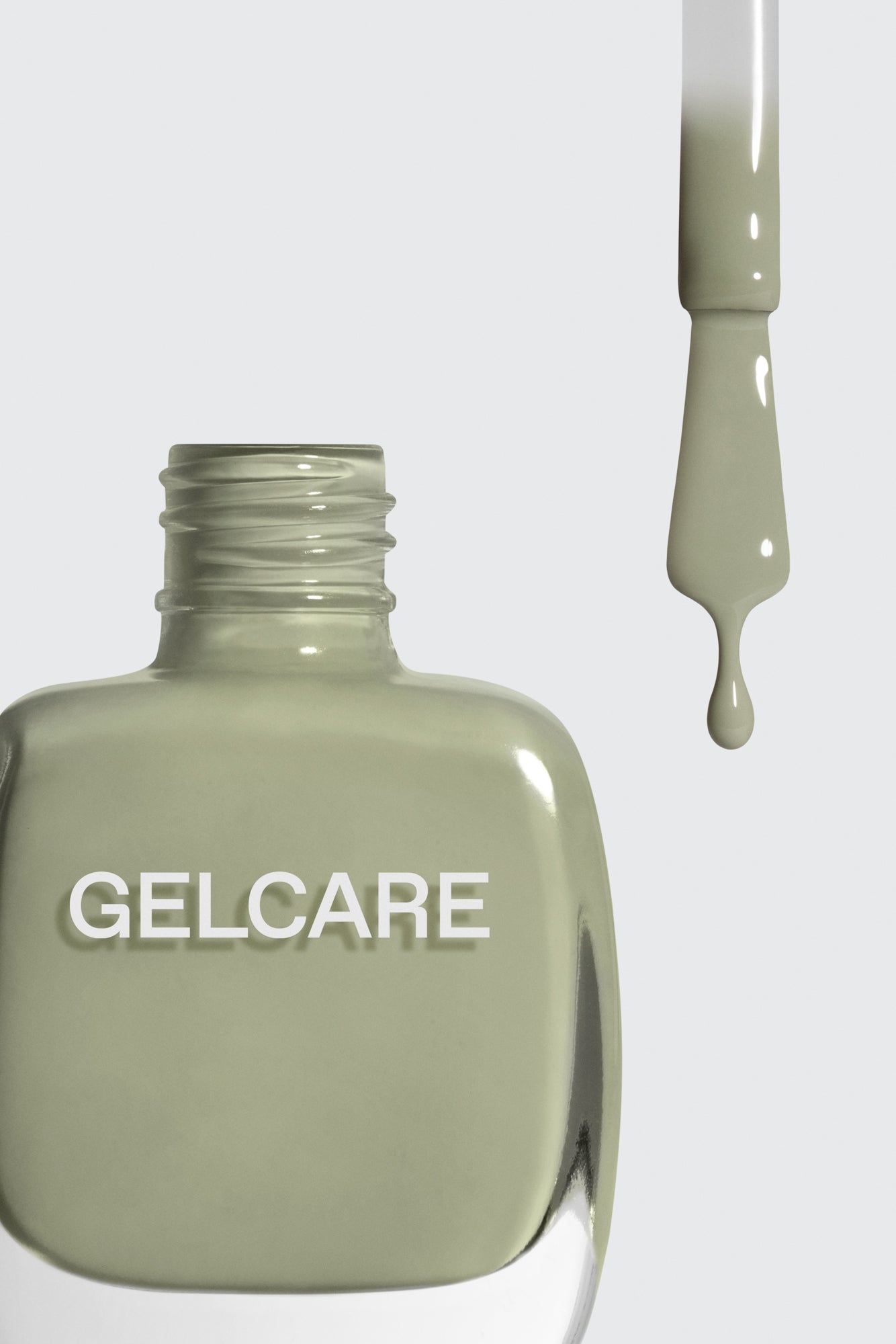 Bouteille de vernis vert sauge herbal Gelcare