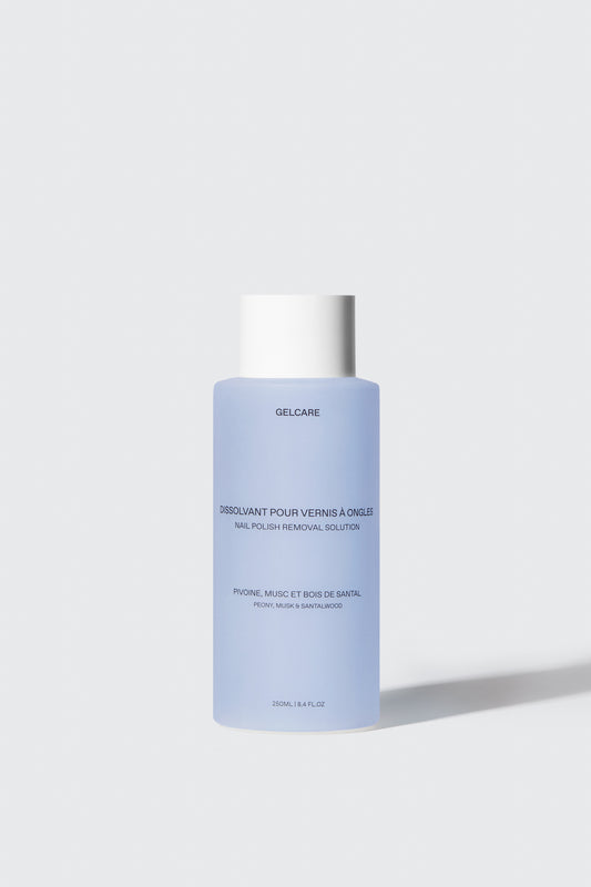 bouteille de dissolvant pour vernis à ongles gelcare