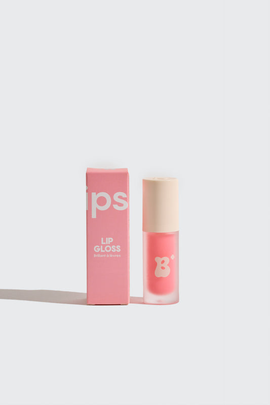 gloss rose lèvres