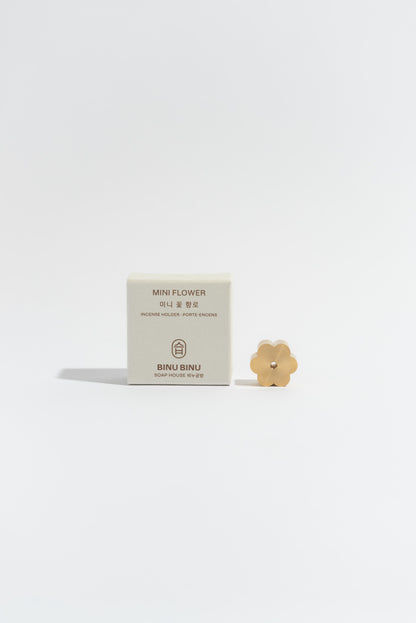 MINI PORTE-ENCENS FLEUR EN LAITON