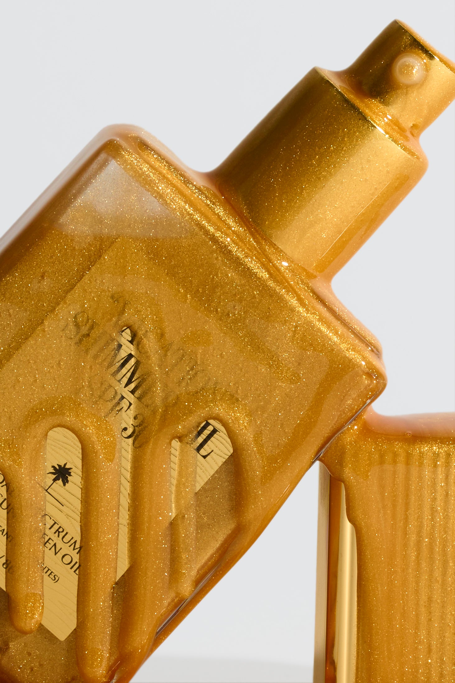 shimmer oil vacation texture