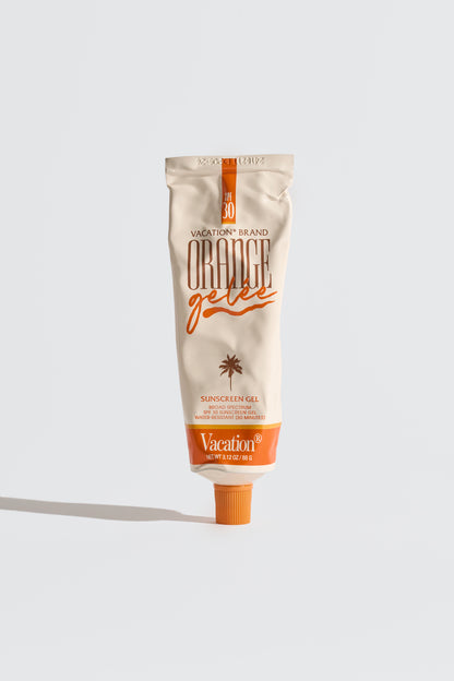 orange gelée sunscreen gel vacation